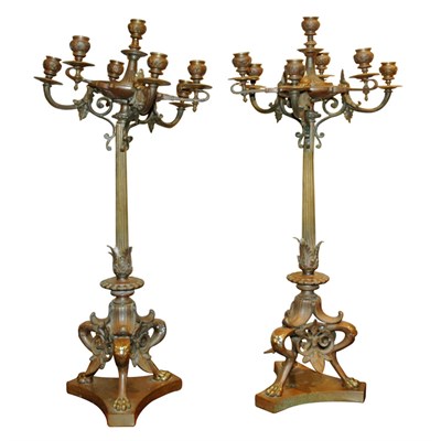 Lot 196 - Pair of Neoclassical Style Gilt and...