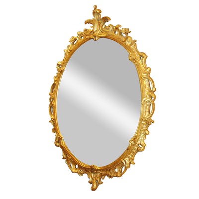 Lot 161 - Rococo Style Gilt-Wood Mirror Height 42 inches,...