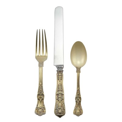 Lot 205 - Tiffany & Co. Gilt Sterling Silver Partial...