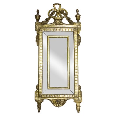 Lot 93 - Italian Neoclassical Gilt-Wood Mirror Possibly...