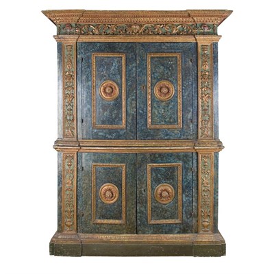 Lot 252 - Italian Renaissance Style Painted and Parcel...