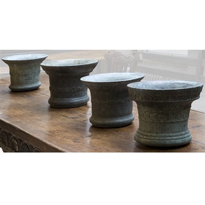 Lot 147 - Group of Four Continental Bronze Mortars...