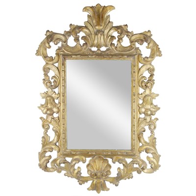 Lot 200 - Italian Rococo Gilt-Wood Mirror 18th Century...