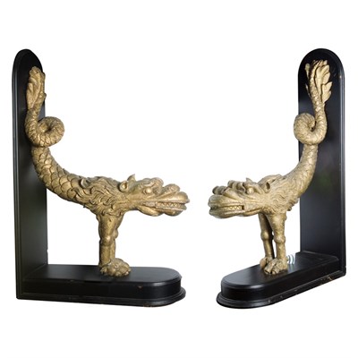 Lot 233 - Pair of Southeast Asian Gilt-Wood...