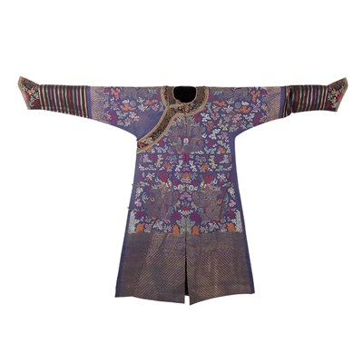 Lot 200 - Chinese Embroidered Silk Robe 19th Century...