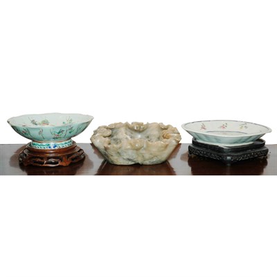 Lot 250 - Two Chinese Export Famille Rose Porcelain...