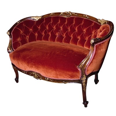 Lot 507 - Transitional Louis XV/XVI Style Parcel Painted...