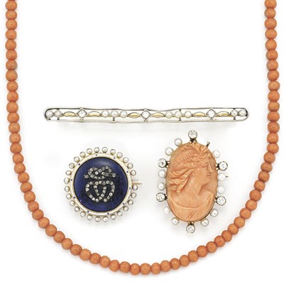 Lot 388 - Group of Antique Jewelry