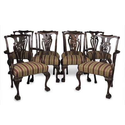 Lot 273 - Group of Eight George III Style Mahogany...
