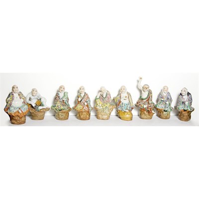 Lot 219 - Set of Chinese Export Famille Rose Porcelain...