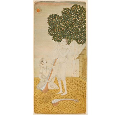 Lot 20 - Indian School 18th/19th Century Two figures in...