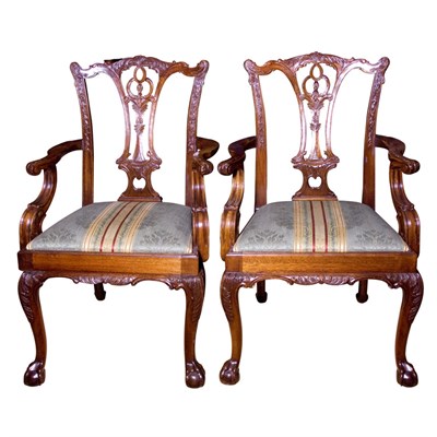 Lot 400 - Group of Sixteen George II Style Mahogany...
