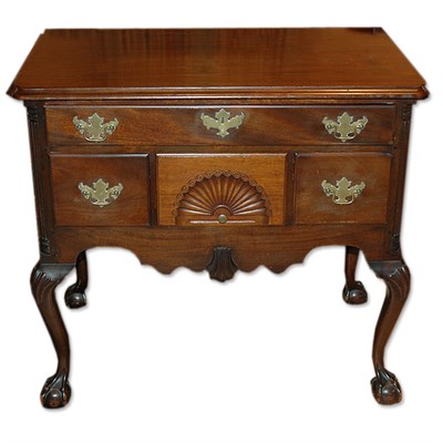 Lot 445 - Chippendale Style Mahogany Lowboy Height 28...