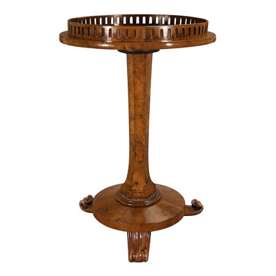 Lot 575 - William IV Style Burl-Walnut Occasional Table...