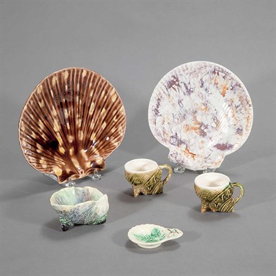 Lot 399 - Group of Majolica and Majolica Style Table...