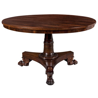 Lot 532 - Regency Rosewood Breakfast Table Partially...