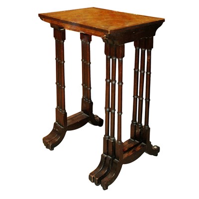Lot 262 - Group of Three Regency Style Nesting Tables...