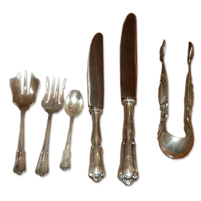 Lot 306 - Continental Silver Flatware Service...