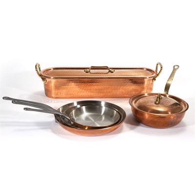 Lot 288 - Set of French Mauviel Copper and Stainless...