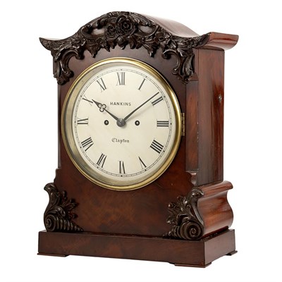 Lot 359 - Georgian Style Mahogany Mantel Clock Height 13...