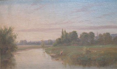 Lot 21A - American School 19th Century Boater on the...