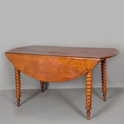 Lot 169 - Continental Mahogany Drop-Leaf Table 19th...