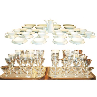 Lot 146 - Rosenthal Platinum Banded Porcelain Dinner...