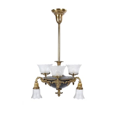 Lot 284 - Empire Style Gilt and Tole Painted Metal...