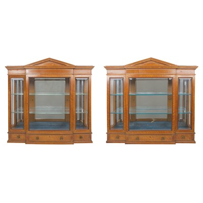 Lot 410 - Pair of George III Style Satinwood and...