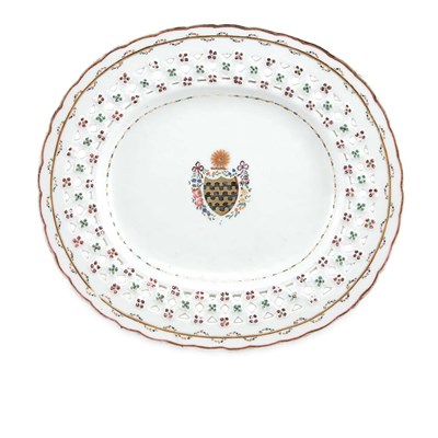 Lot 314 - Chinese Export Armorial Porcelain Reticulated...