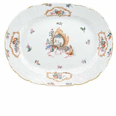 Lot 303 - Chinese Export Armorial Porcelain Platter...