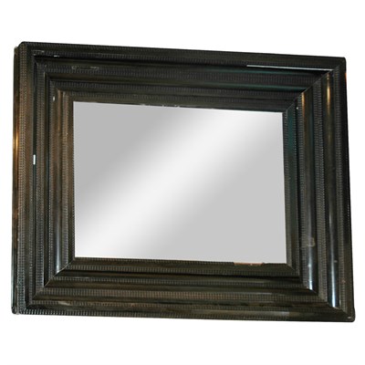 Lot 154 - Flemish Baroque Style Ebony Mirror Height 21...