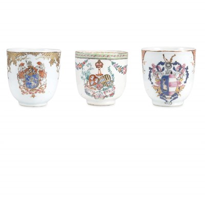 Lot 292 - Group of Three Chinese Export Armorial...