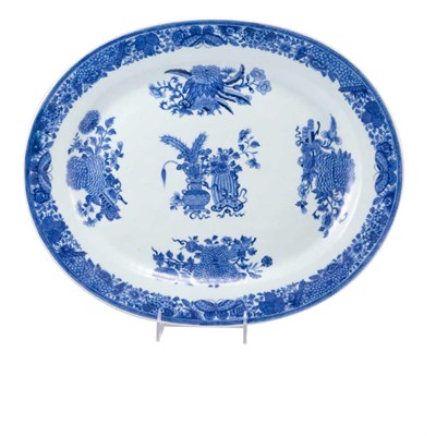 Lot 418 - Chinese Export Blue Fitzhugh Porcelain Platter...
