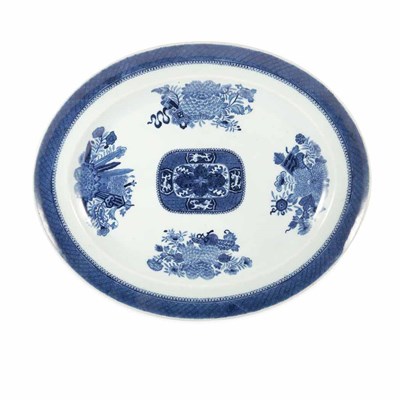 Lot 407 - Chinese Export Blue Fitzhugh Porcelain Platter...