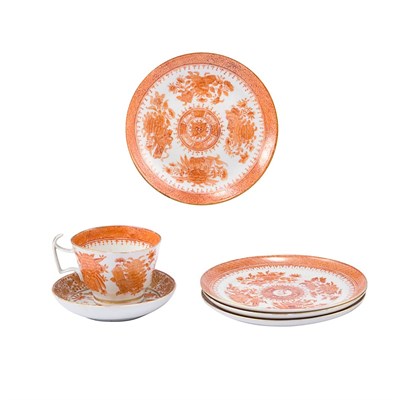 Lot 450 - Group of Chinese Export Orange Fitzhugh...