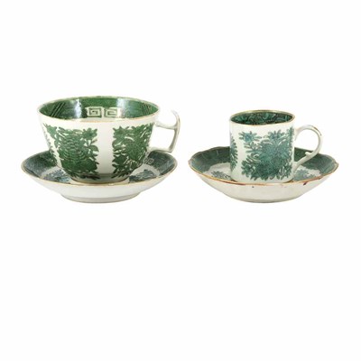 Lot 430 - Two Chinese Export Green Fitzhugh Porcelain...