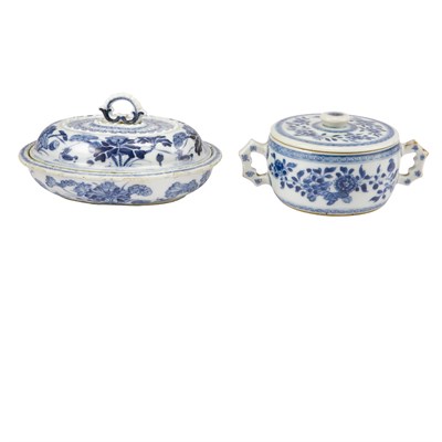 Lot 238 - Two Chinese Export Blue and White Porcelain...