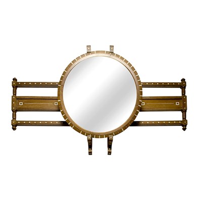 Lot 115 - Anglo Indian Bone Inlaid Mirror Late...