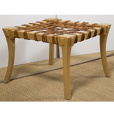 Lot 221 - Pair of Mid Century Blonde Wood Stools In the...