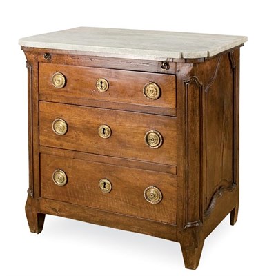 Lot 172 - Northern European Rococo Walnut Commode Mid...