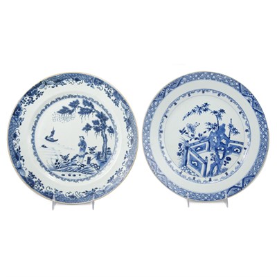 Lot 237 - Two Chinese Export Blue and White Porcelain...