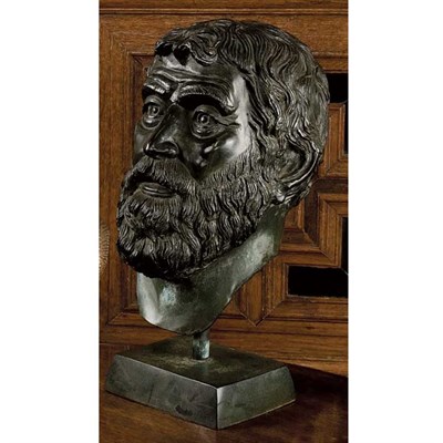 Lot 143 - Continental Neoclassical Style Bronze Head of...