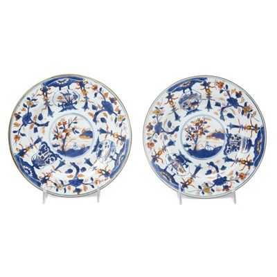 Lot 265 - Pair of Chinese Export Imari Porcelain Dishes...