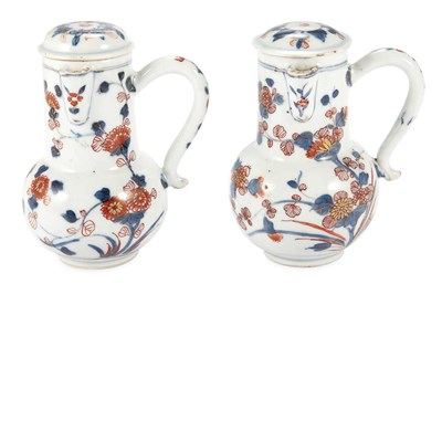 Lot 266 - Pair of Chinese Export Imari Porcelain Cruet...