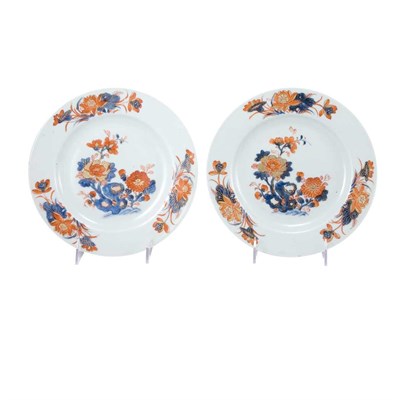 Lot 267 - Pair of Chinese Export Imari Porcelain Plates...