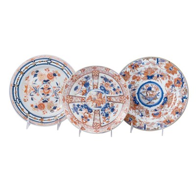 Lot 257 - Group of Three Chinese Export Imari Porcelain...