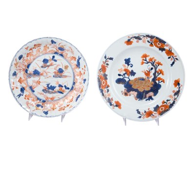 Lot 260 - Two Chinese Export Imari Porcelain Dishes...