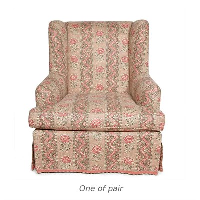 Lot 322 - Pair of Custom Upholstered Armchairs