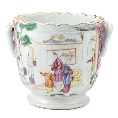 Lot 370 - Chinese Export Famille Rose Porcelain Wine...